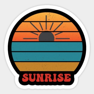 sunrise retro illustration Sticker